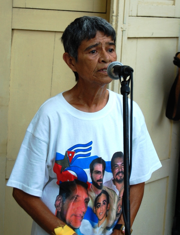 Carla Vargas Foronda, presidenta del Comité de Solidaridad con los Cinco del grupo empresarial Labiofam, en la capital cubana, e integrante del Comité Internacional