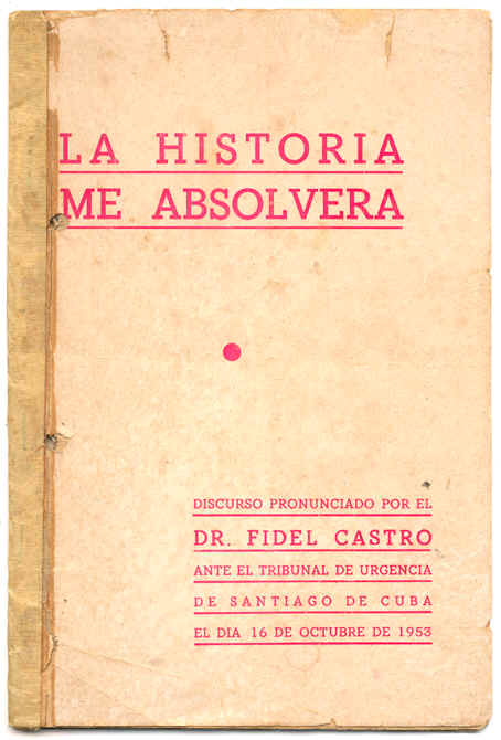 facsimil de La historia me absolverá