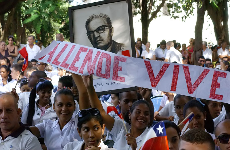 11 de Septiembre del 2013 acto Nacional por el 40 Aniversario de la Caida en combate de Salvador Allende en el Hospital del mismo nombre.Fotos: César A. Rodríguez