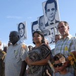 Presentes en el acto Mercedes López Acea, Primera Secretaria del Comité Provincial del Partido en La Habana y Vicepresidenta del Consejo de Estado y Ministro; Esteban Lazo, Presidente de la Asamblea Nacional del Poder Popular, el General de División Samuel Rodiles Plana; la General Brigada Delsa Esther Pueblas Viltre y el Héroe de la República de Cuba, René Gonzalez Sehwerert y familiares de los Cinco.