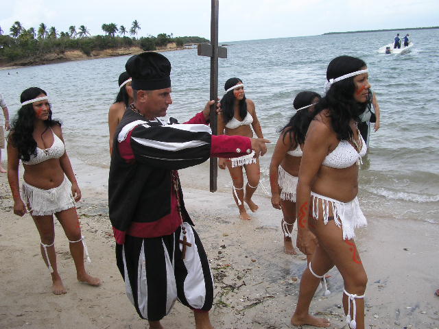 A su llegada a tierras cubanas, Colón fue recibido por aborígenes. Foto: Manuel Valdés Paz.