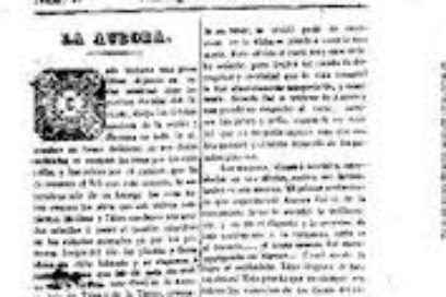 1865: Nuestro precursor, el semanario La Aurora