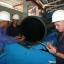 Garantizan calidad de componentes de redes hidráulicas innovadores de la primera fábrica que se puso en marcha, de las tres de su tipo en Cuba. Foto: Nohema Diaz