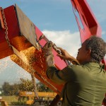La escultura fue construida en los talleres de Planta Mecánica