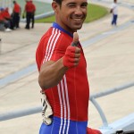 Arnold Alcolea, el mejor rutero de Cuba, también participó en algunas competencias en la pista de esta Copa Cuba. Foto: José Raúl Rodríguez Robleda
