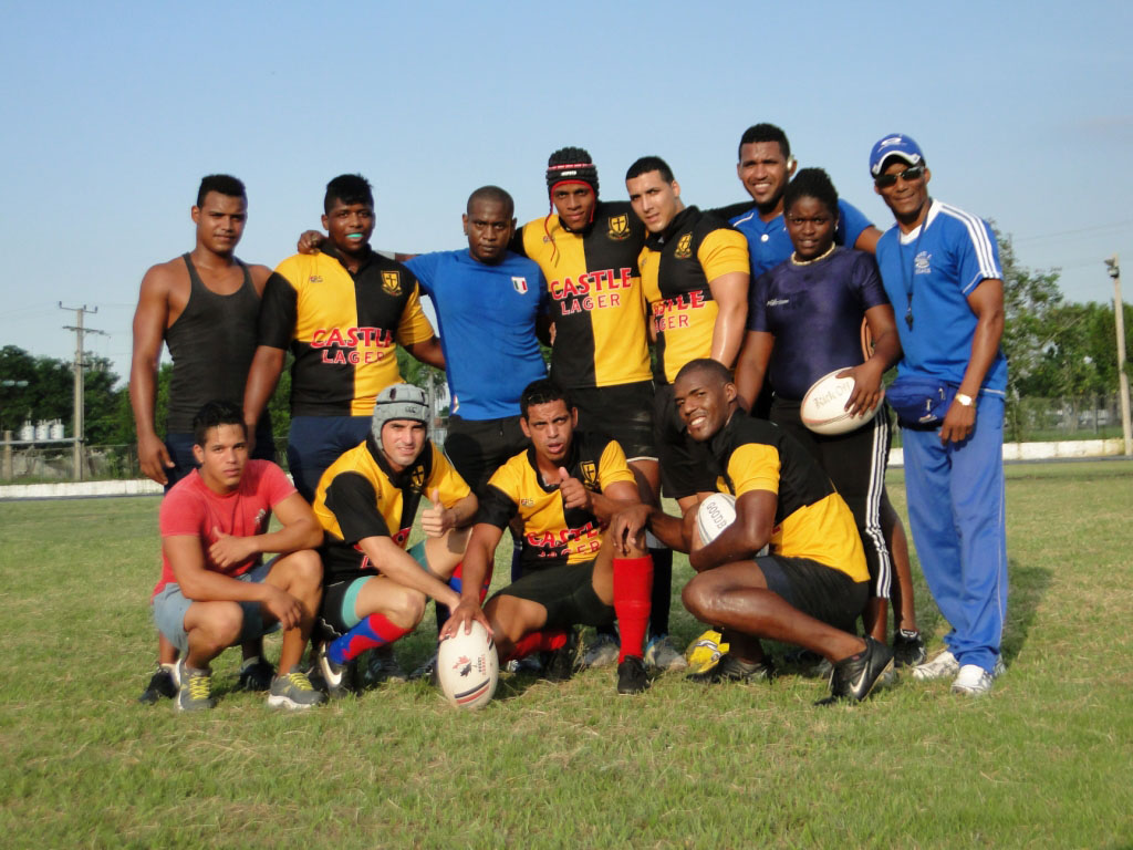 El equipo pretende promover la práctica del rugby en niños y mujeres, como Regla Figueredo Flores, quien aparece en la imagen.
