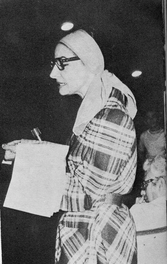 Alicia interviene en las sesiones del XIII Congreso de la CTC, noviembre de 1973. Foto: Archivo