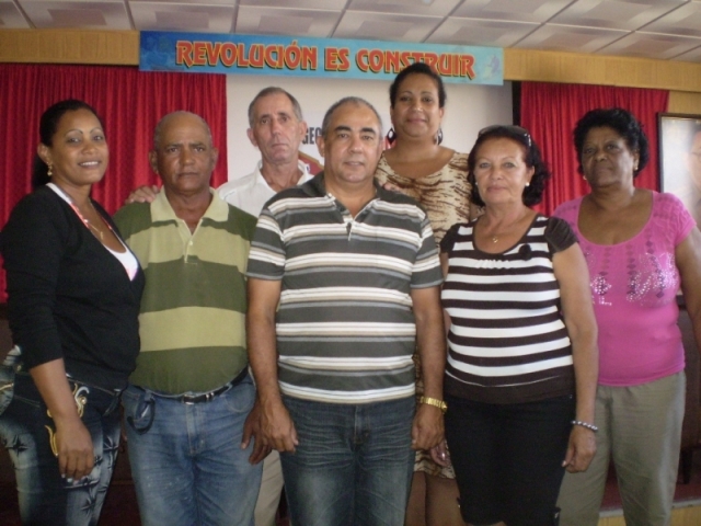 Delegación matancera de la construcción al XX Congreso de la CTC. Foto: Noryis