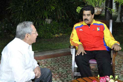 Recibió Raúl Castro al Presidente Maduro