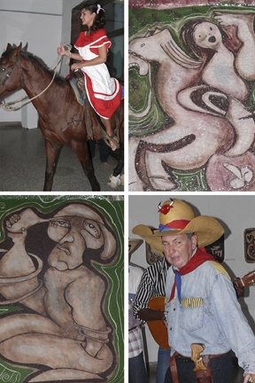 Algunos símiles entre los dibujos de las bandejas de Ávila y el performance de teatro Primero.