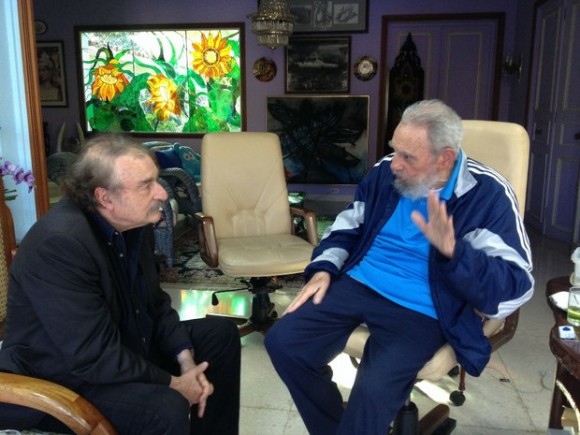 Fidel y Ramonet el pasado 13 dediciembre de 2013. Foto: Alex Castro