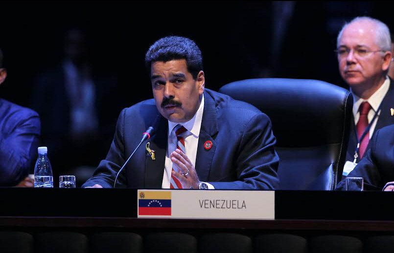 Nicolás Maduro interviene en sesión plenaria de la mañana del 29 de enero de 2014 en la II Cumbre de la CELAC. Foto: CELAC-Cuba/Flickr.