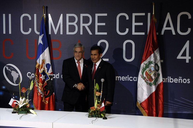 Ollanta Humala Y Sebastián Piñera /Foto: René Pérez Massola