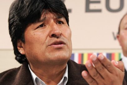 Evo, candidato del MAS a la presidencia de Bolivia