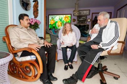 Recibió Fidel a Nicolás Maduro