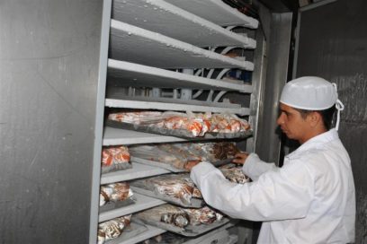 Frutos del mar con tecnología