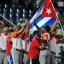 Cuba festeja su primera victoria en la Serie del Caribe, gracias a Vicyohandri Odelín. Foto: Ricardo López Hevia