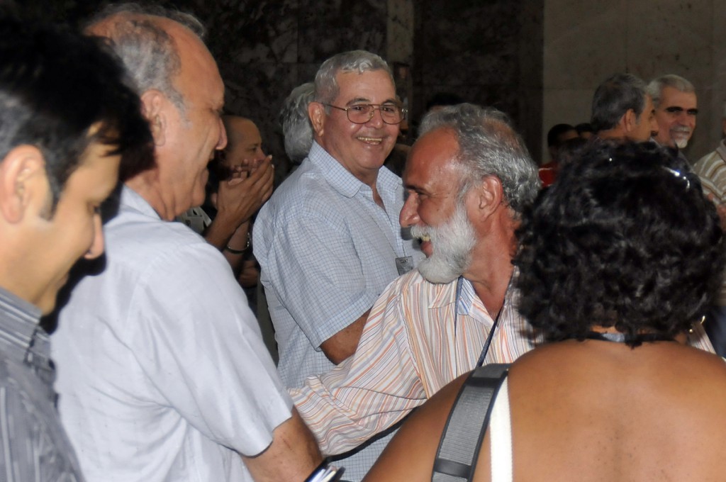 Las sesiones finales del Congreso obrero comenzaron este jueves con los encuentros de los delegados y representantes de los organismos de la administración central del Estado. Foto: César A. Rodríguez.