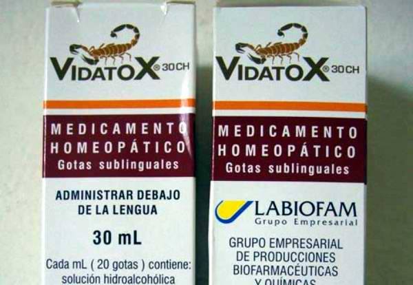 El Vidatox, un conocido medicamento cubano.