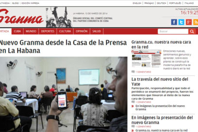 Diario Granma con nuevo diseño web (+ Fotos y Video)