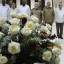 En el homenaje estuvo acompañado por familiares de Melba y miembros del Buró Político del Partido Comunista de Cuba. Foto: Estudios Revolución