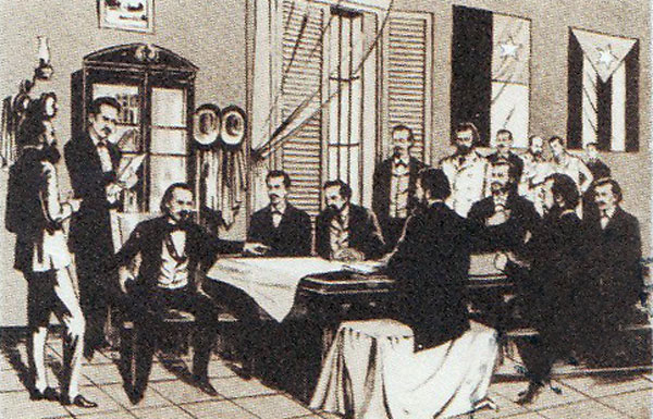 En la asamblea celebrada en Guáimaro, en la primera quincena de abril de 1869, participaron los representantes del pueblo cubano en armas