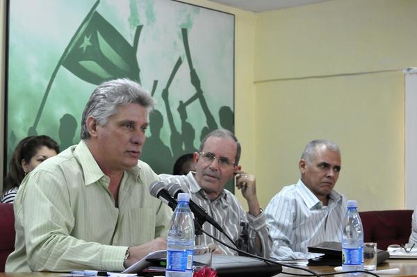 Miguel Díaz-Canel Bermúdez interviene durante la clausura del Primer Taller Nacional de Formación en Valores, realizado en La Habana