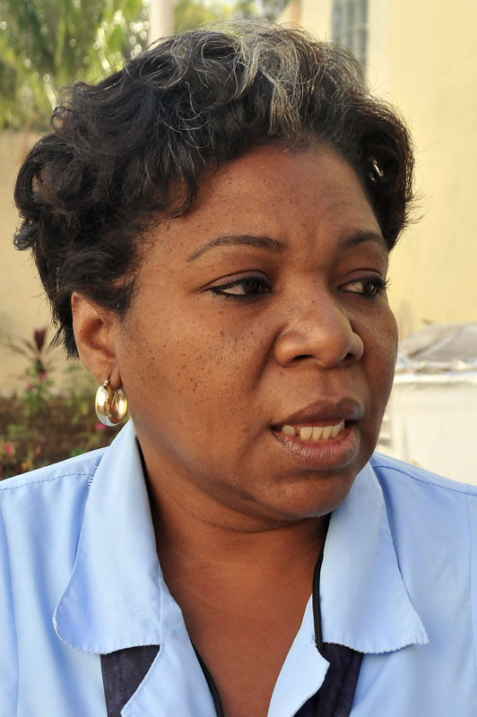 Caridad Bango, secretaria general del buró sindical en dicho centro