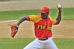 Yoanni Yera será el abridor por Matanzas en el primer juego. Foto: José Raúl Rodríguez Robleda