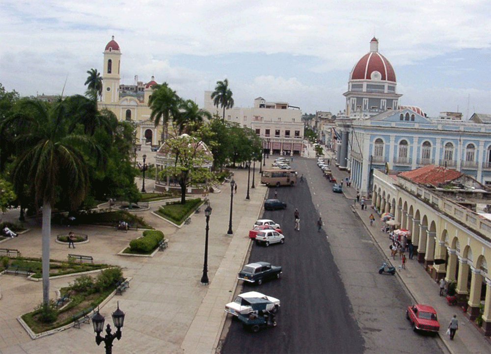 El centro de la ciudad de Cienfuegos. Foto: Modesto Gutiérrez, AIN