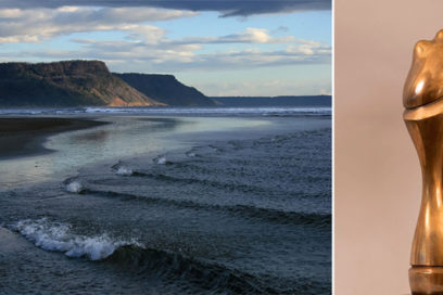 Tomás Sánchez y Agustín Cárdenas en el Centro Wifredo Lam