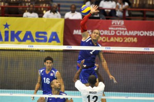 Un pasaje del encuentro entre Dominicana y Barbados. Foto: Norceca
