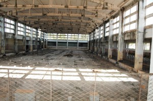 Así está hoy el gimnasio de la EIDE artemiseña, la futura sala polivalente de la provincia. Foto: César A. Rodríguez