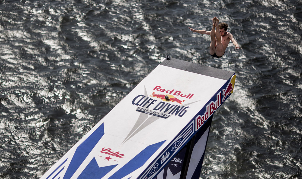 A 27 metros de altura el Cliff Diving es una excelente manera de redefinir la palabra “libertad”. Foto: Red Bull Cliff Diving