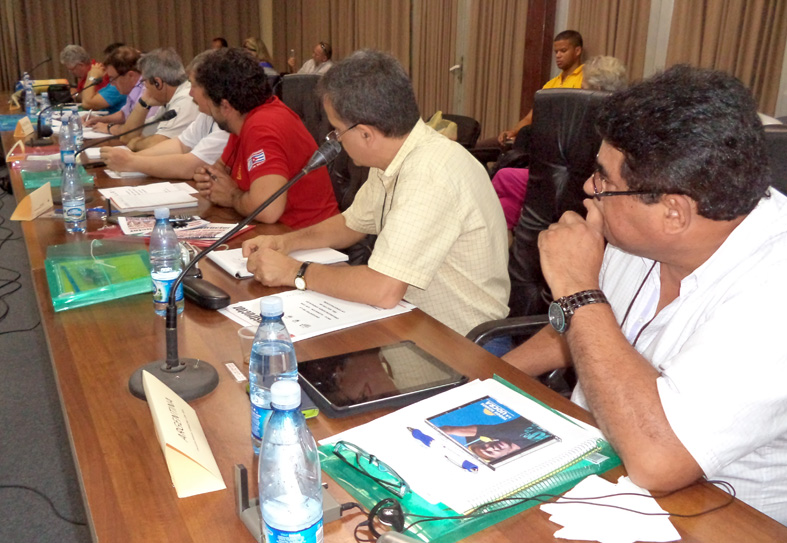 Participantes de 15 países en representación de 23 organizaciones sindicales del mundo asistieron a Flemacon. Fotos: De la autora