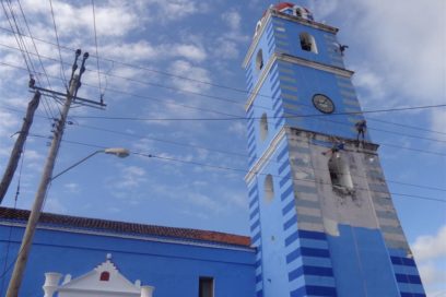 Alpinistas en la Parroquial Mayor
