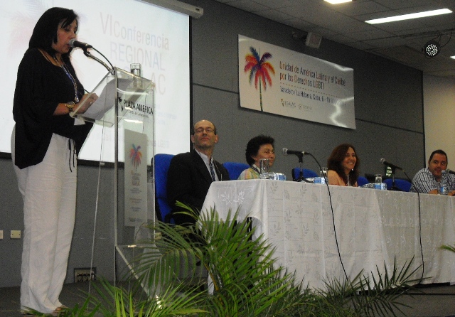 Ileana Morales dio la bienvenida en nombre del gobierno cubano