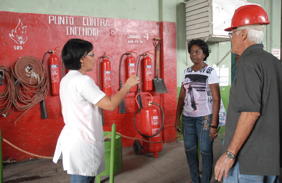 Margarita Laguardia (primera de izquierda a derecha) significó la importancia de tener todas las áreas identificadas.