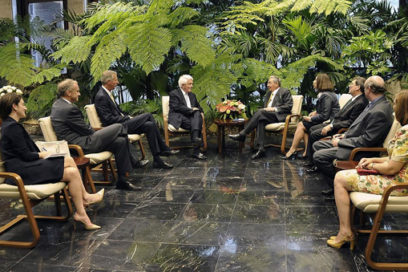 Recibió Raúl al Presidente de la Cámara de Comercio de Estados Unidos