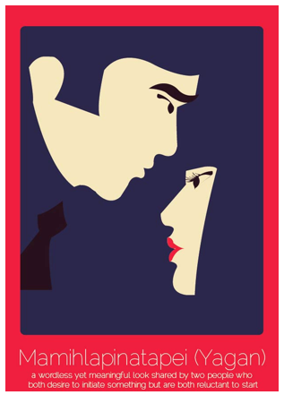 Mamihlapinatapei (yagán): La mirada de deseo de dos personas, ninguna de las cuales se atreve a dar el primer paso.
