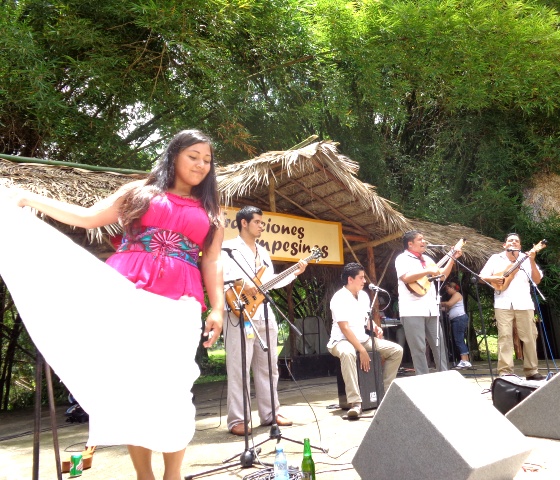 Los Pachama, de México, en una de sus presentaciones en el Patio Central de El Cornito.