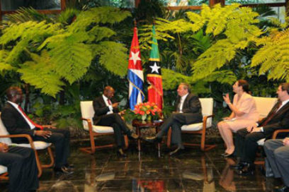 Recibió Raúl al Primer Ministro de San Cristóbal y Nieves