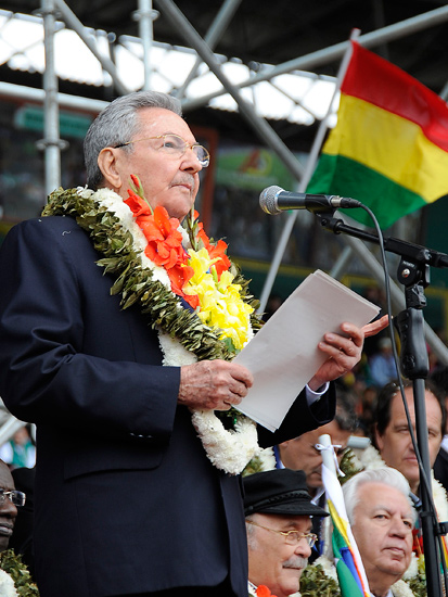 Discurso del Presidente cubano Raúl Castro en la Cumbre G-77+China.Autor: Estudios Revolución