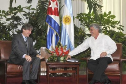 Recibe Díaz-Canel a Vicepresidente de Argentina