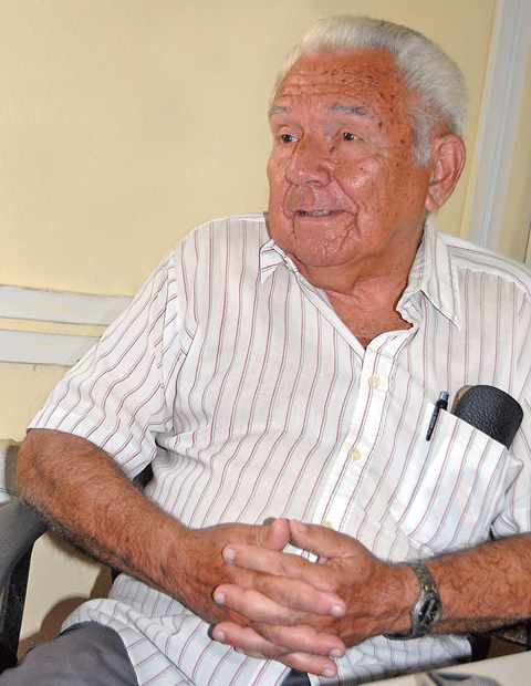 “La idea de crear Prensa Latina fue una de las más brillantes de la Revolución”, asegura el fundador Guiral Martí. Foto: Heriberto González.