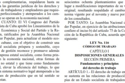 Gaceta Oficial publica nuevo Código del Trabajo (+ PDF)
