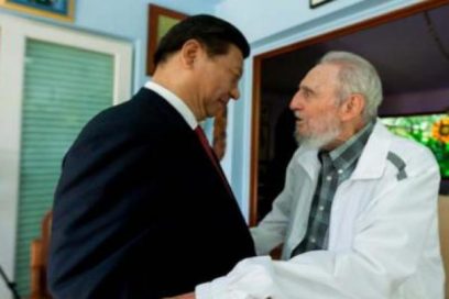 Fidel Castro Meets with Xi Jinping