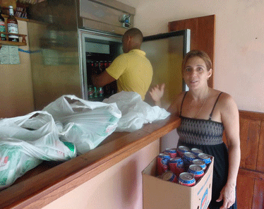 La falta de suministro estable de productos es una de las amenazas que Zaida Vidal ve en el camino. Foto: De la autora