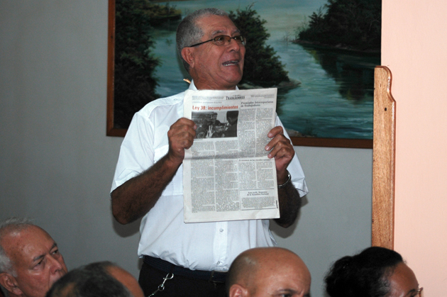 Los asistentes manifestaron sus preocupaciones en cuanto a la aplicación de la Ley 38, de Innovaciones y Racionalizaciones, sus resoluciones y Reglamentos