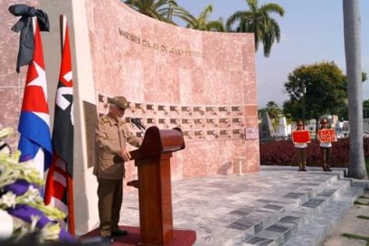 Depositan cenizas de Melba Hernández en Mausoleo a los mártires del 26 de julio